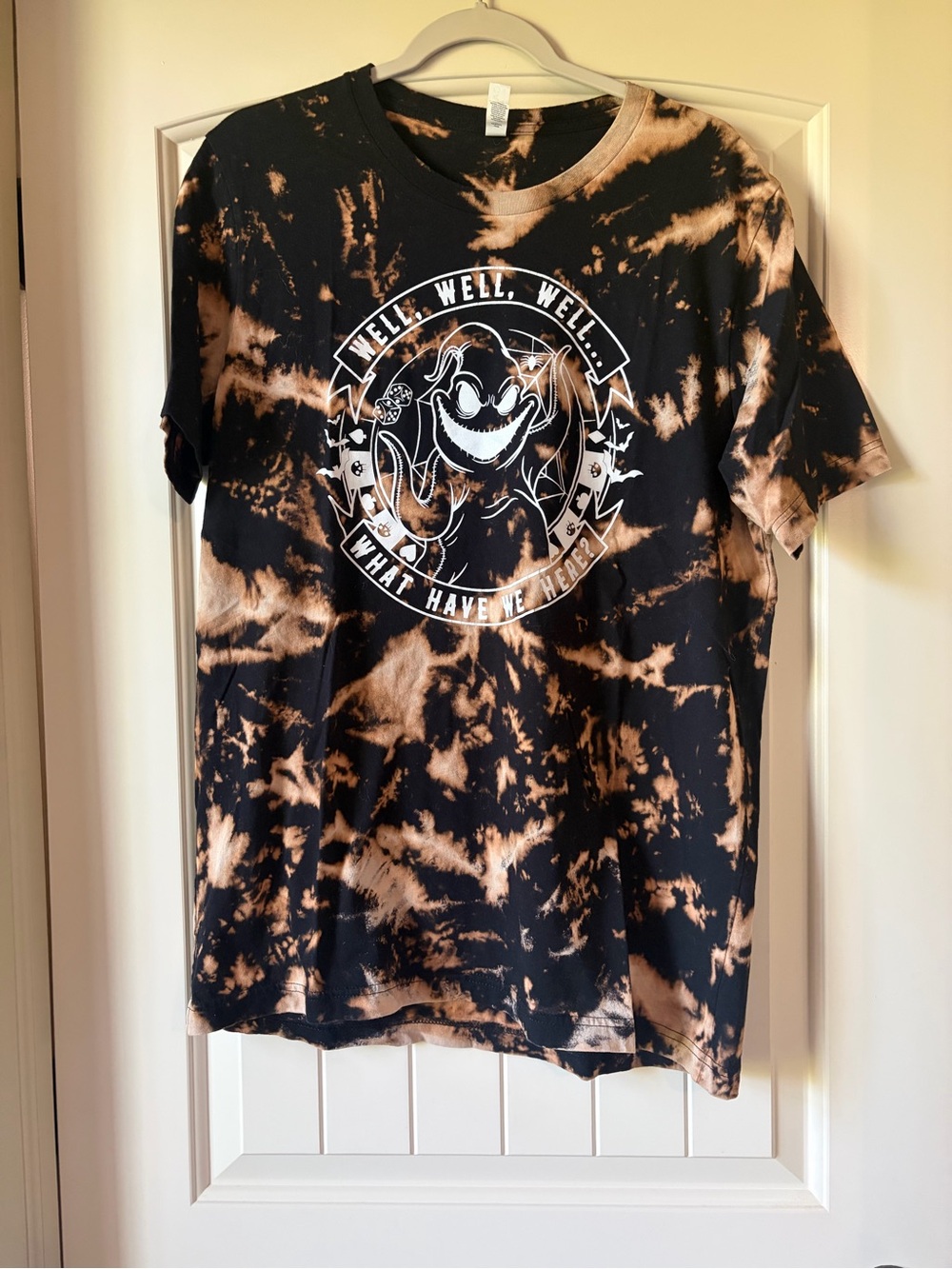 Disney Oogie Boogie Bleach Dye Graphic T Shirt